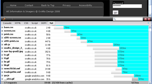 Firebug Screen
