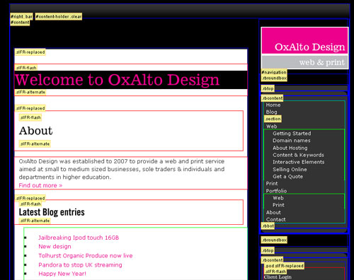screenshot for Web developer toolbar